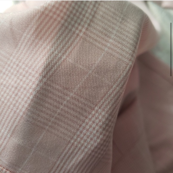 BNWT Blush Plaid Tapered Trousers - Picture 4 of 4